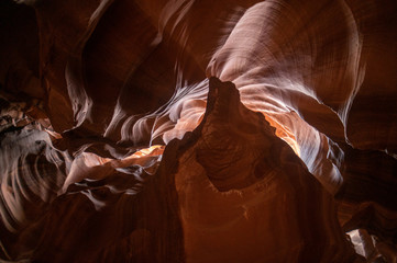 Light Turning Bend at Antelope Canyon