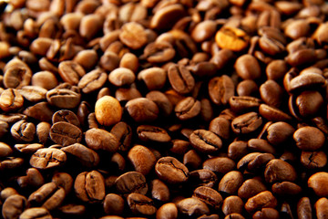 Coffee beans texture background