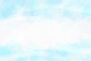 和紙の背景素材（ブルー系）