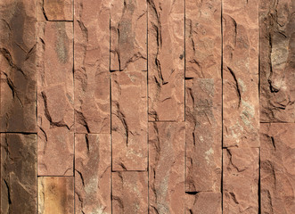 Orange facing stone, slate, sandstone and travertine marble texture
