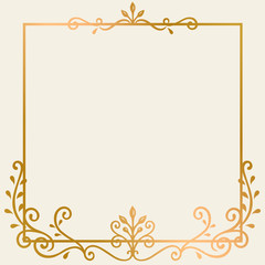 Gold frame background