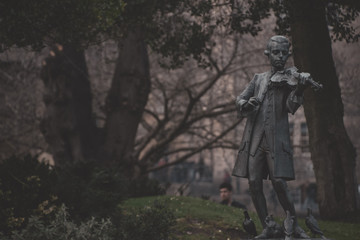 Statue in park