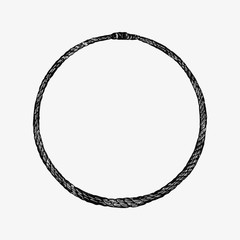 Round rope in vintage style