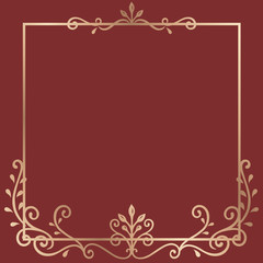 Gold frame background