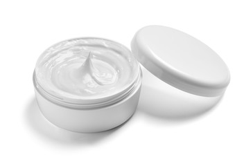  white cream container jar beauty moisturizer skin