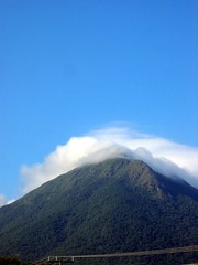 mountains and clouds