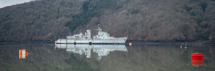 Cimetière à bateau de Landévennec Finistère nord Bretagne France © jujud3100