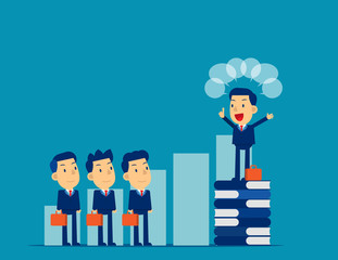 Leader speaking to colleague.  Concept cute business vector illustration, Professional, Communication.