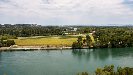 Fototapeta na wymiar Le Rhône à Avignon
