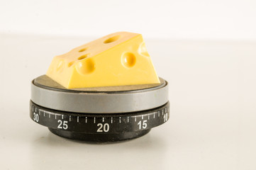 Close-up of timer clock