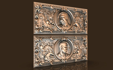 Vintage art photography, space for your imagination, corporate identity 3d models.