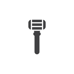 Razor blade vector icon. filled flat sign for mobile concept and web design. Shaving razor glyph icon. Symbol, logo illustration. Pixel perfect vector graphics