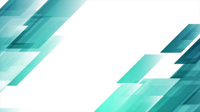 Bright blue abstract tech geometric motion design. Seamless looping. Video animation Ultra HD 4K 3840x2160