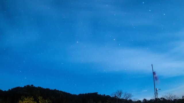 北極星・北斗七星・カシオペア座_4K_24bfp