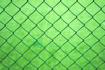 Fototapeta premium Metal grid background, stadium fence
