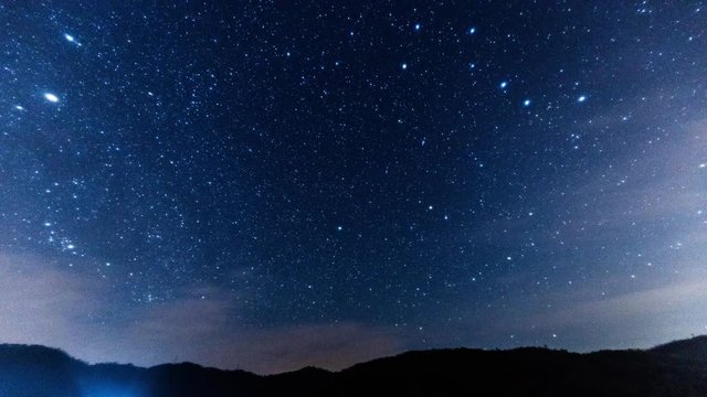 北極星・北斗七星・カシオペア座_4K_24bfp