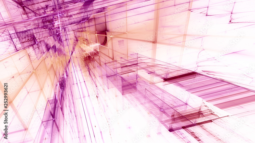 Aufkleber abstract background element. fractal graphics 3d illustration. science or technology concept.
