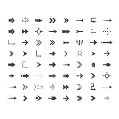 Fototapeta na wymiar direction arrows icons set. road signs icons set. Vector illustration