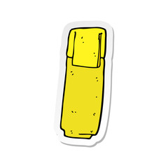 sticker of a cartoon marker pen