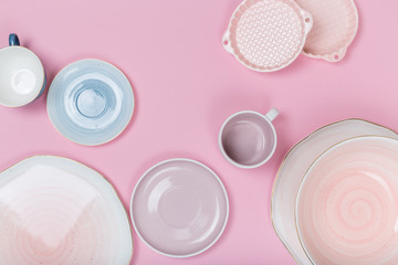  Clean dishes, Many elegant porcelain cups, saucers and plates