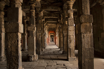 Pillared Corridor, Daulatabad Fort, Aurangabad, Maharashtra, India.