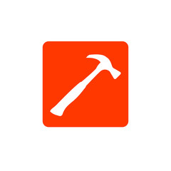 hammer icon. Vector illustration