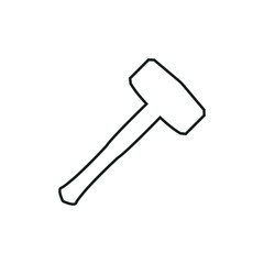hammer icon. Vector illustration