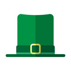 St. Patrick's day hat isolated on white background