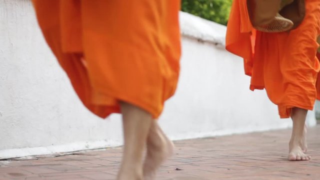 monks walking 