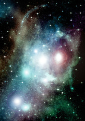 galaxy in a free space