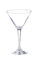 Empty martini glass