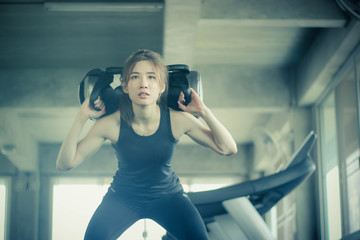 Women's fitness, health and beauty care concept.