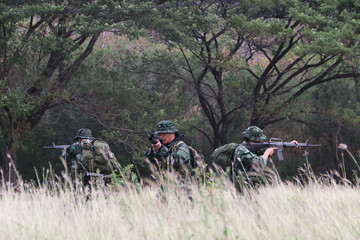 The army issued a patrol along the border to protect the country.
