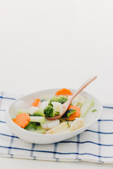 Healthy food. Vegetable mix. Studio Photo