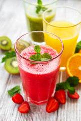 Healthy fruit smoothies