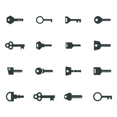 key icon vector. password icon. Vector illustration