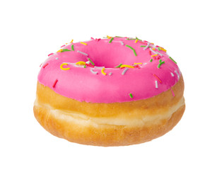 Donut isolated on white background