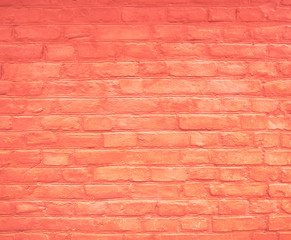 Obraz premium Coral brick wall