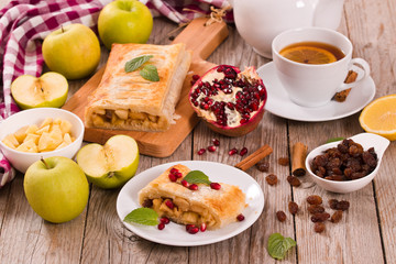 Apple strudel.