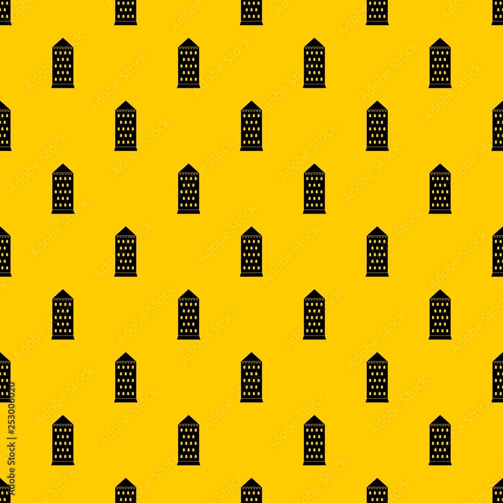 Aufkleber ancient building pattern seamless vector repeat geometric yellow for any design