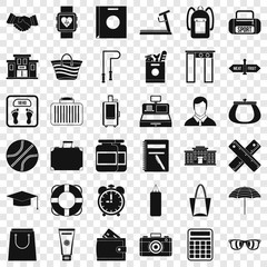 Sporting icons set. Simple style of 36 sporting vector icons for web for any design