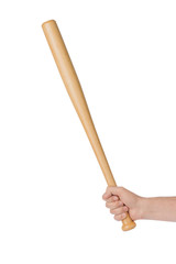 Hands with baseball bat