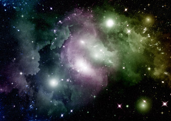 galaxy in a free space