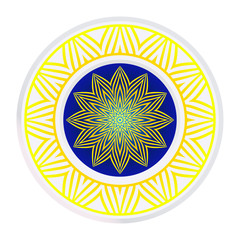 Round Ornament. Decorative Floral Pattern. Vector Illustration. For Interior Design, Printing, Wallpaper