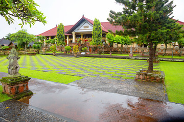 Bali, Indonesia, Ubud. Museum complex-Taman Kertha Gosa. It is a part of the Royal Palace Semara...