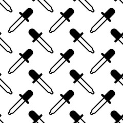 Eye Dropper Icon Seamless Pattern