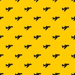 Fototapeta premium Airplane pattern seamless vector repeat geometric yellow for any design