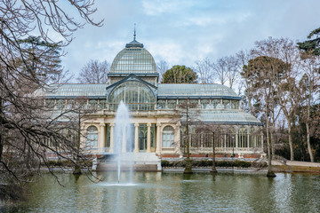 Fototapeta na wymiar Monument Palacio de Cristal, Madrid