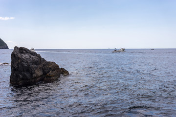 Italy, Cinque Terre, Manarola, a large body of water
