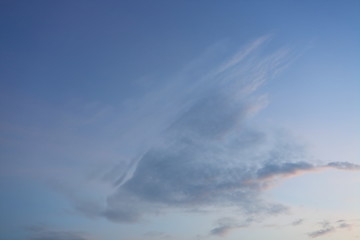 Obraz na płótnie Canvas cloud moving on twilight dusk sky background